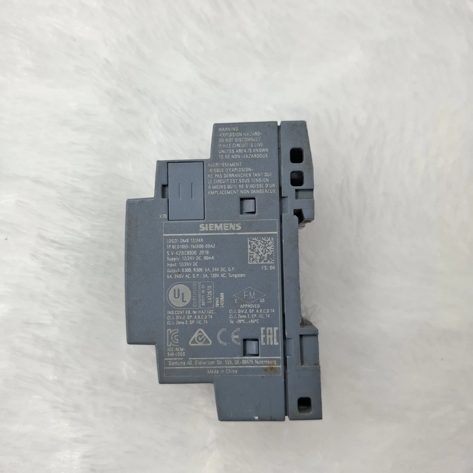 SIEMENS 6ED1055-1MB00-0BA2 DM8 12/24R 12/24VDC EXPANSION MODULE